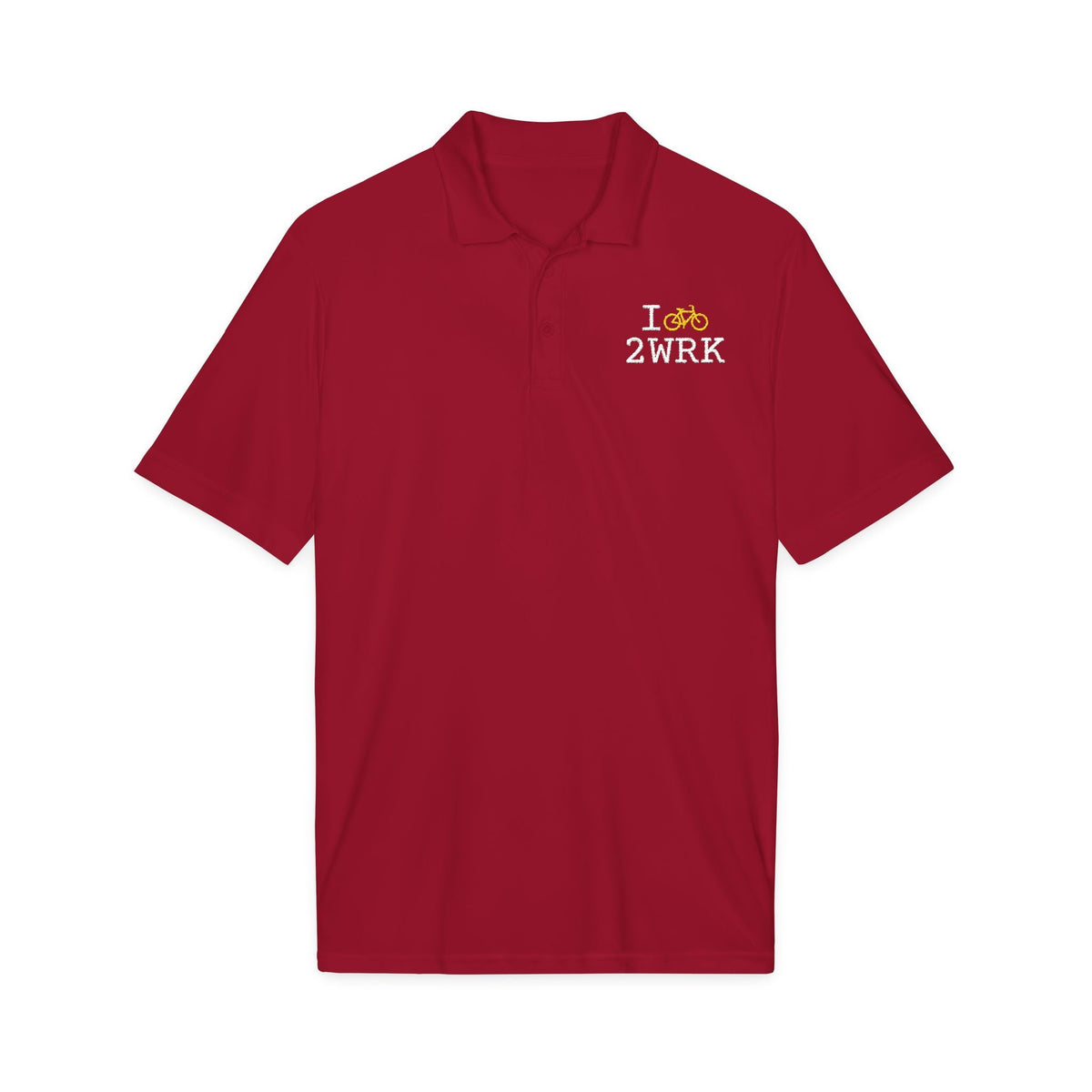I Bike polo shirts