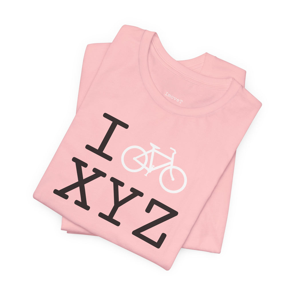 I Bike unisex T, white bike