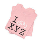 I Bike unisex T, white bike