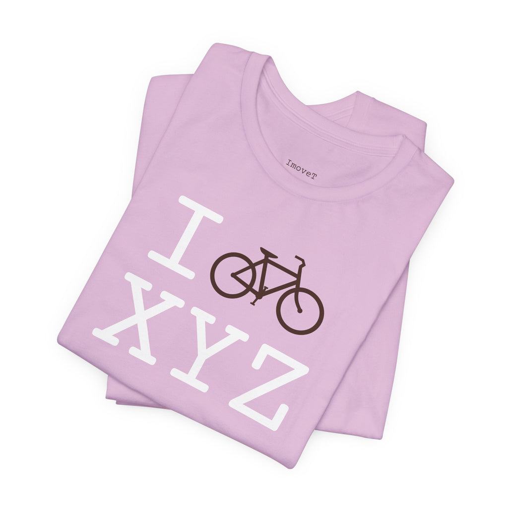 I Bike unisex T, brown bike