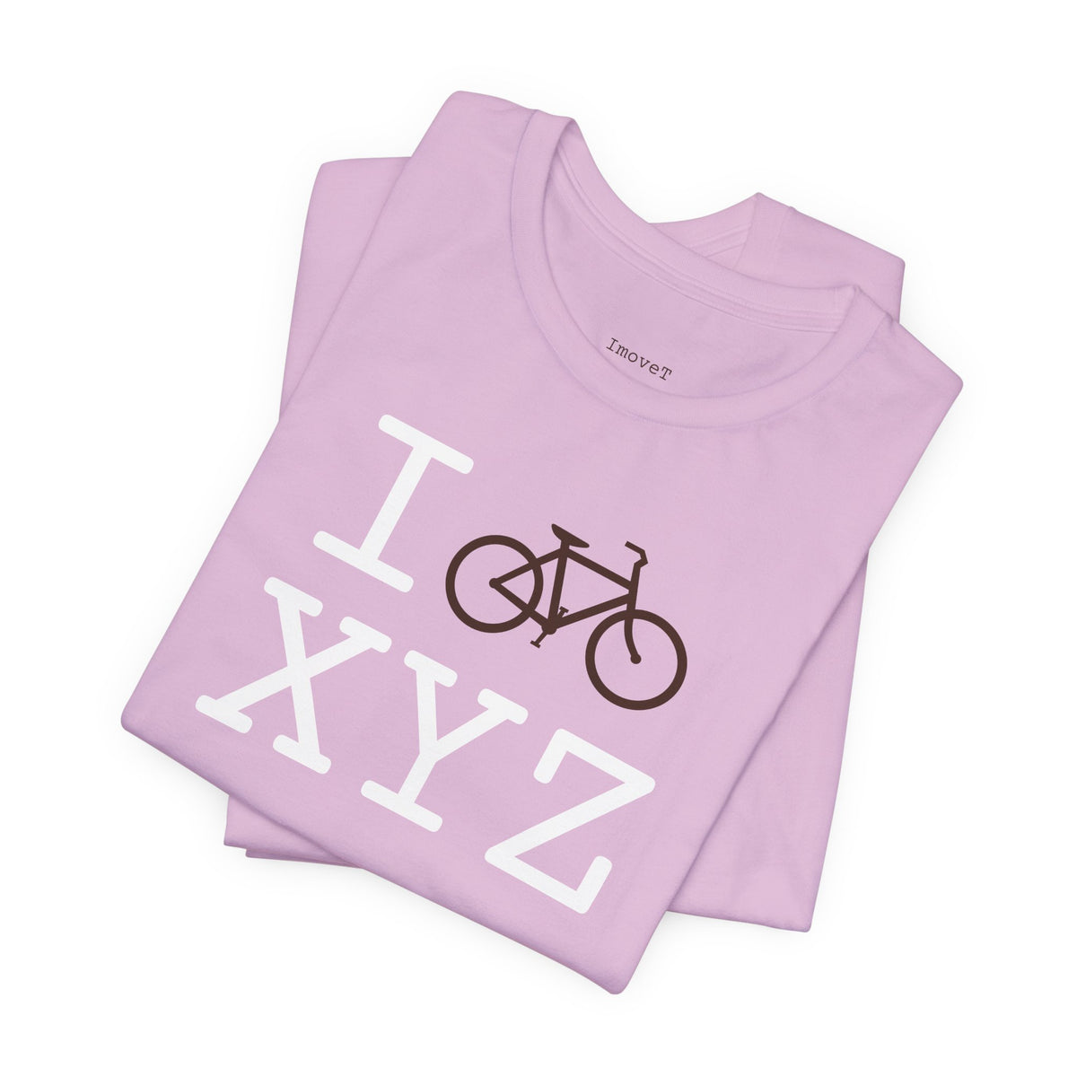 I Bike unisex T, brown bike