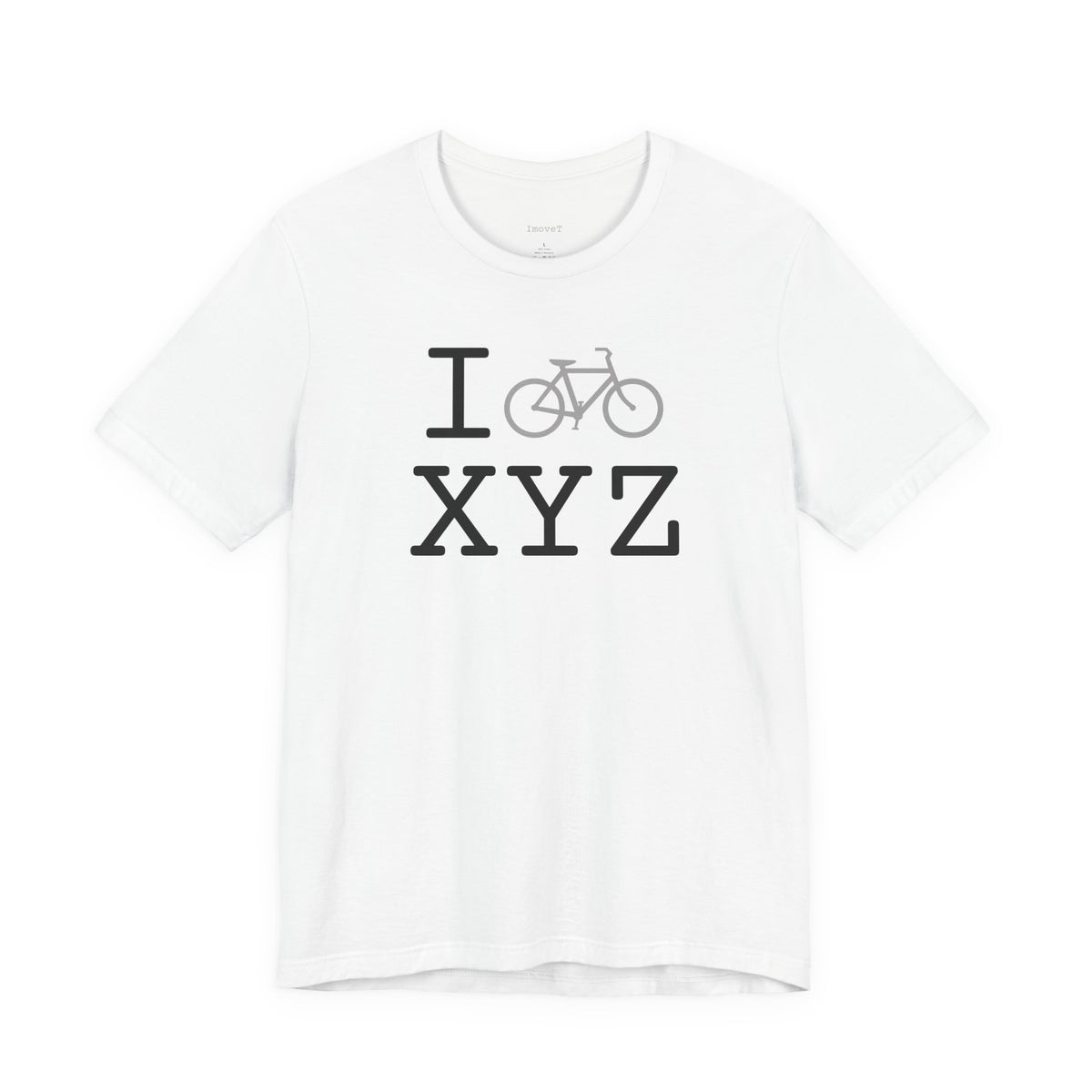 I Bike unisex T, grey bike