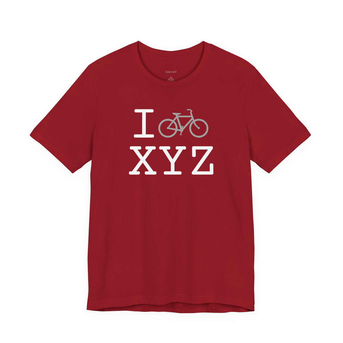 I Bike unisex T, grey bike