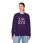 I Bike sweatshirt, white bike