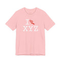 I Run unisex T, red logo