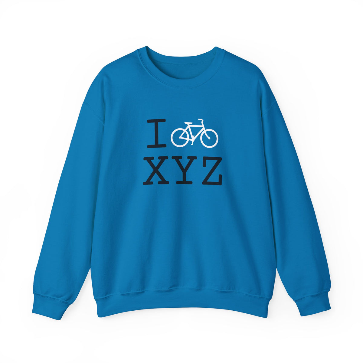 I Bike sweatshirt, white bike