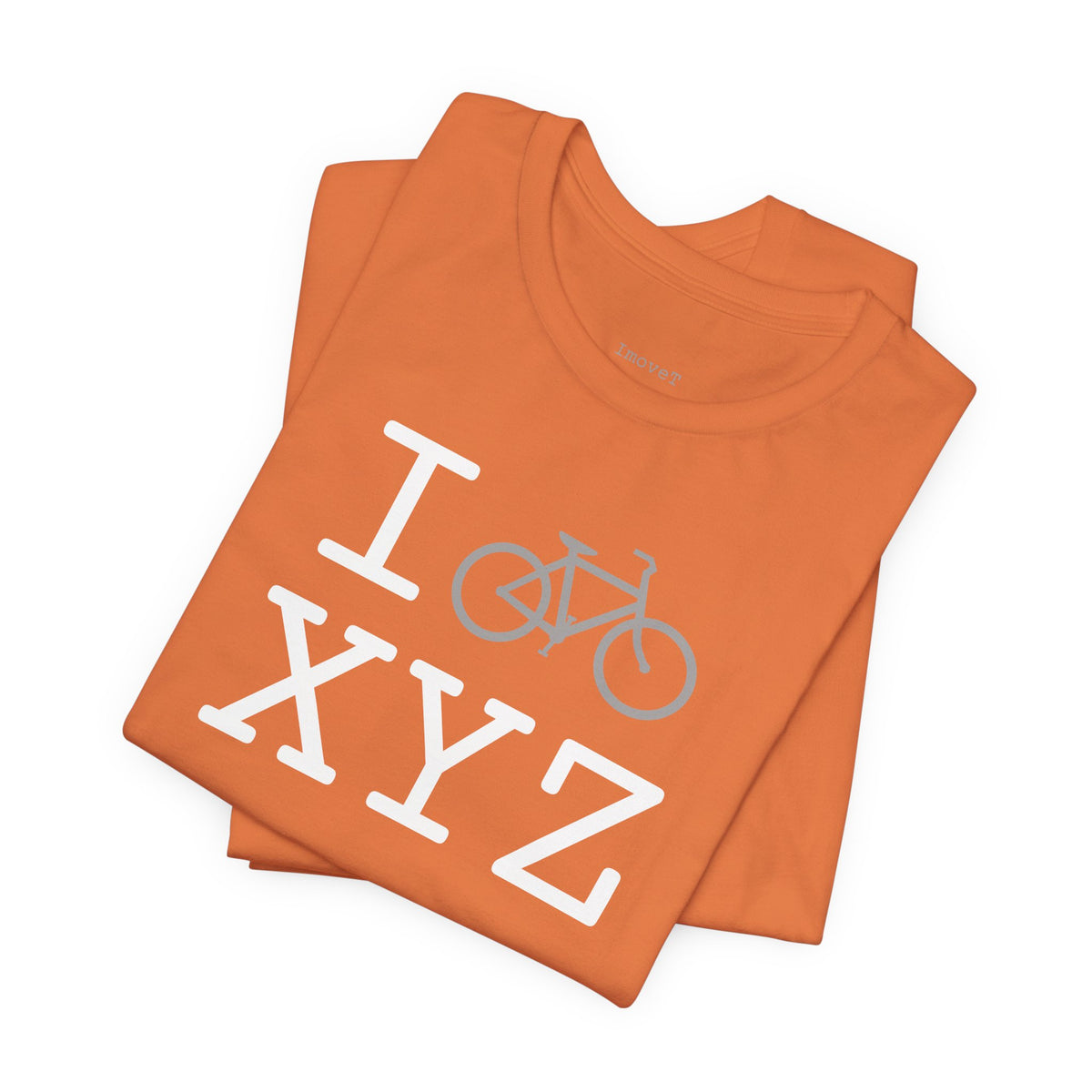 I Bike unisex T, grey bike