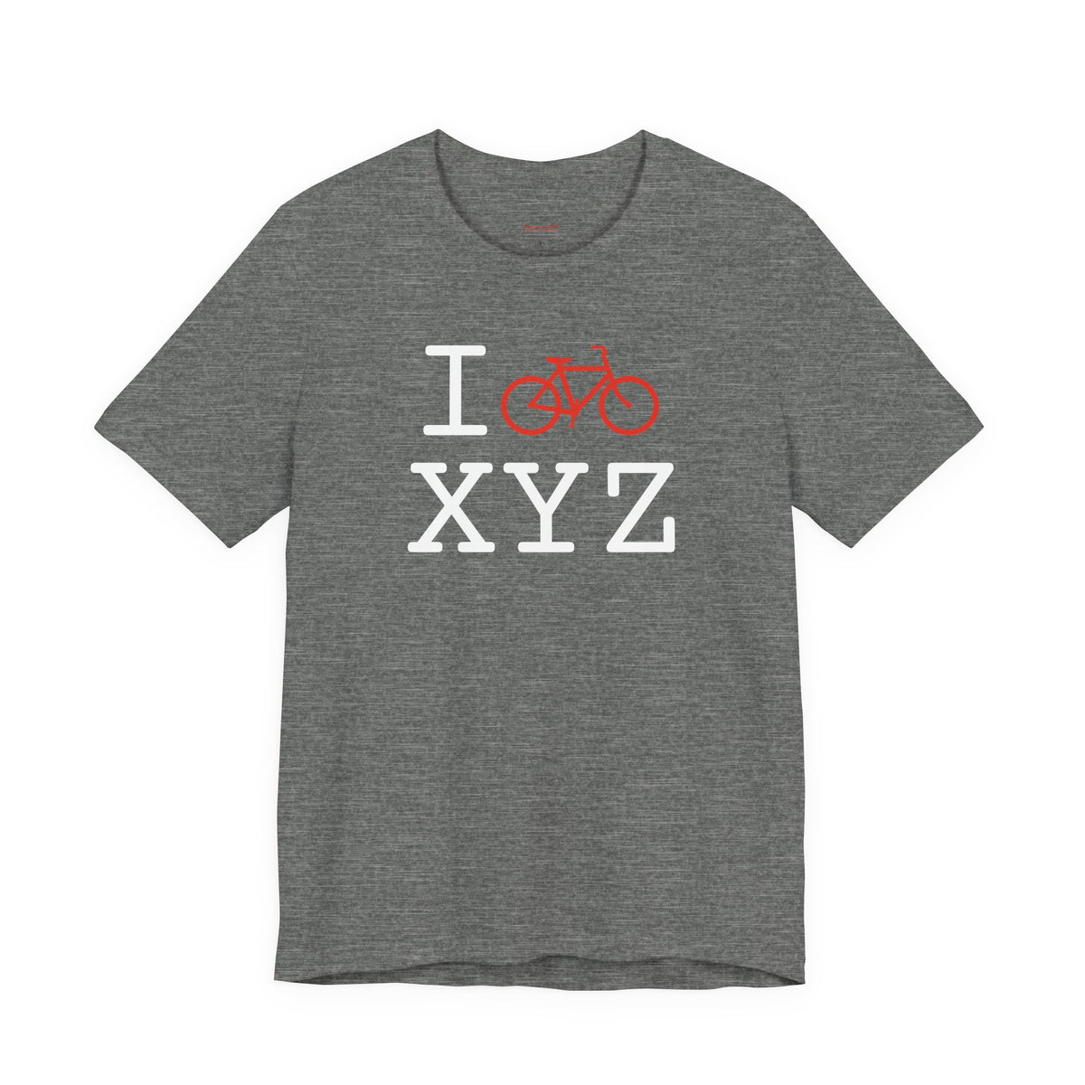 I Bike unisex T, red bike