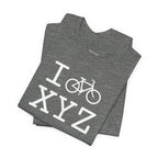 I Bike unisex T, white bike