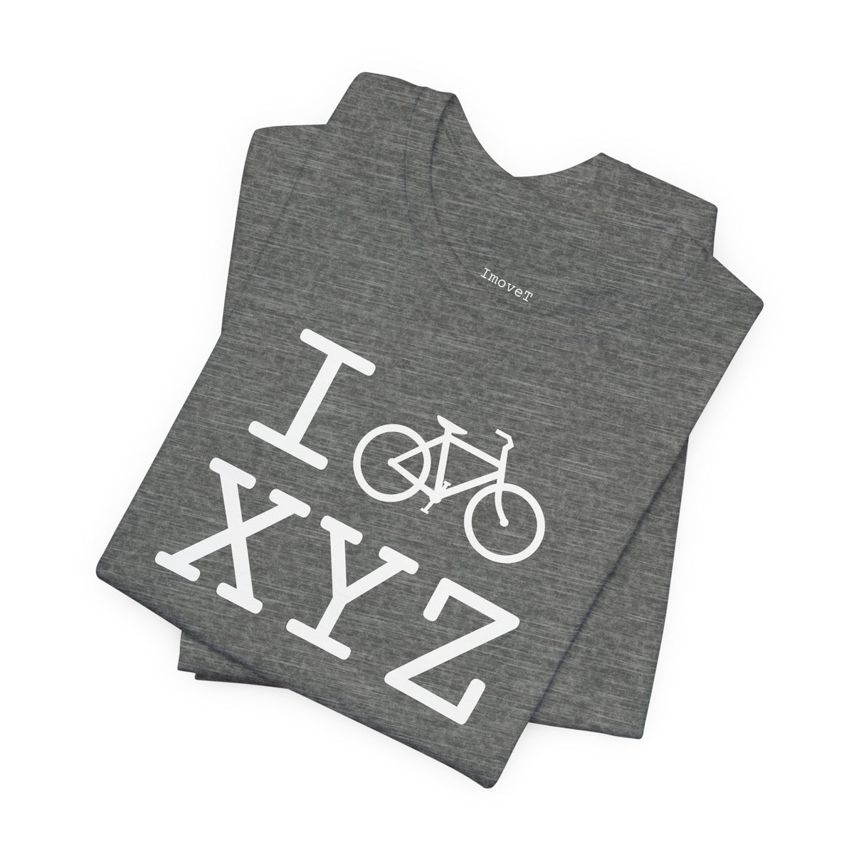 I Bike unisex T, white bike