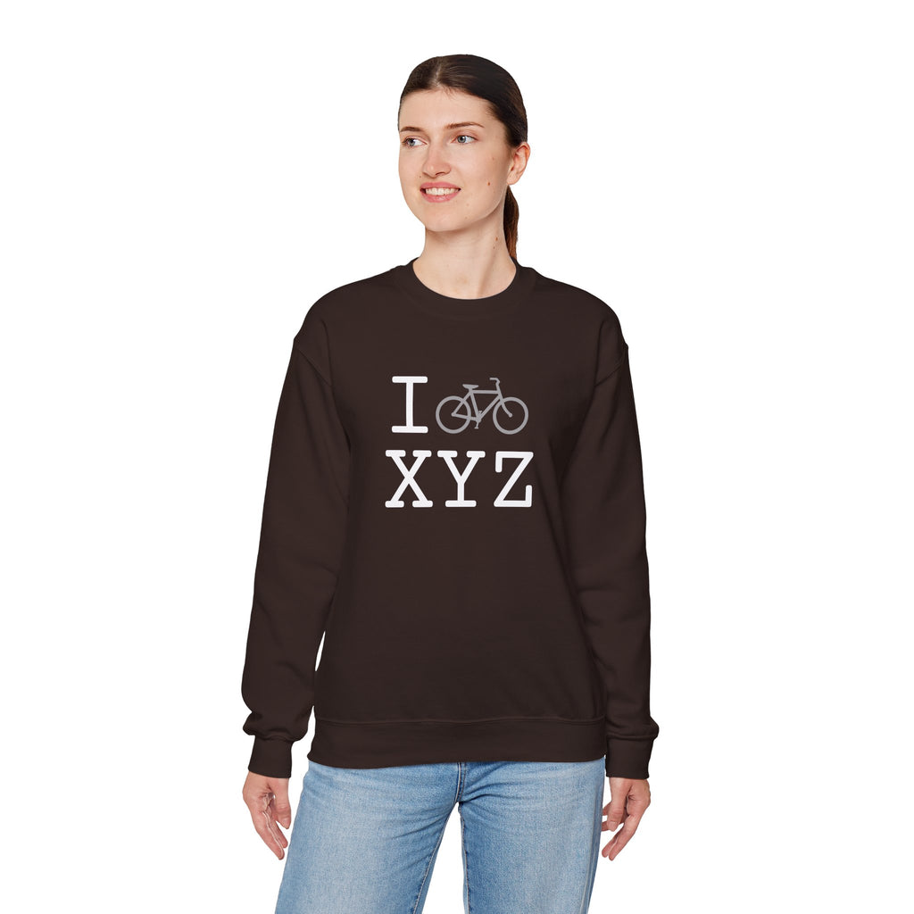 I Bike sweatshirt, grey bike