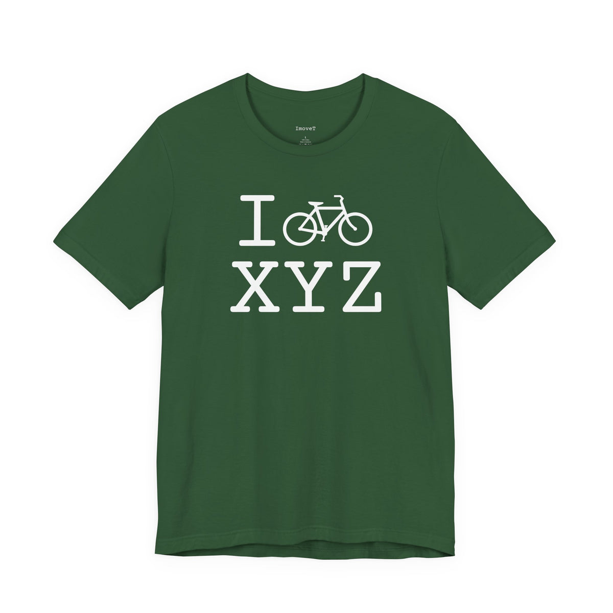 I Bike unisex T, white bike