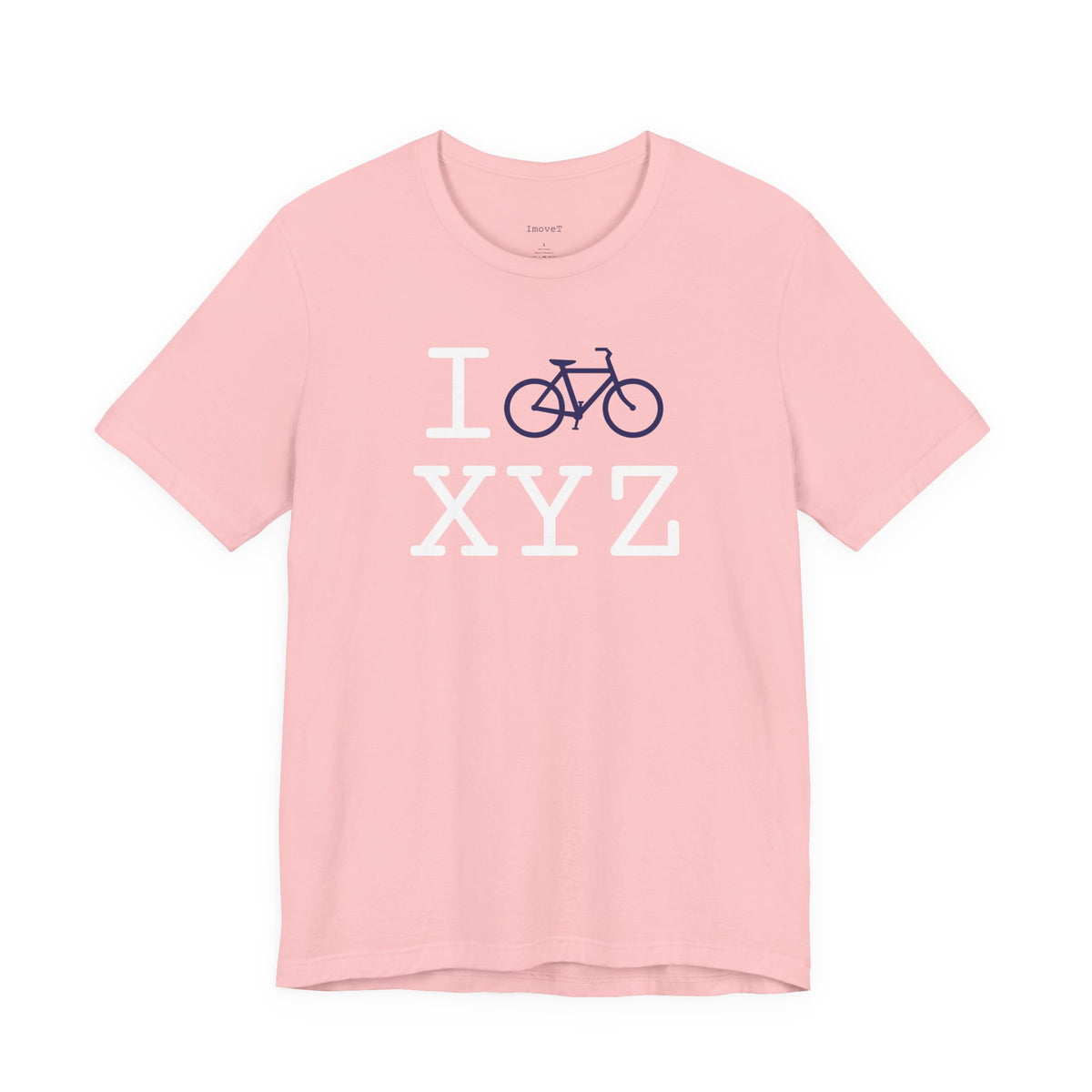 I Bike unisex T, navy bike