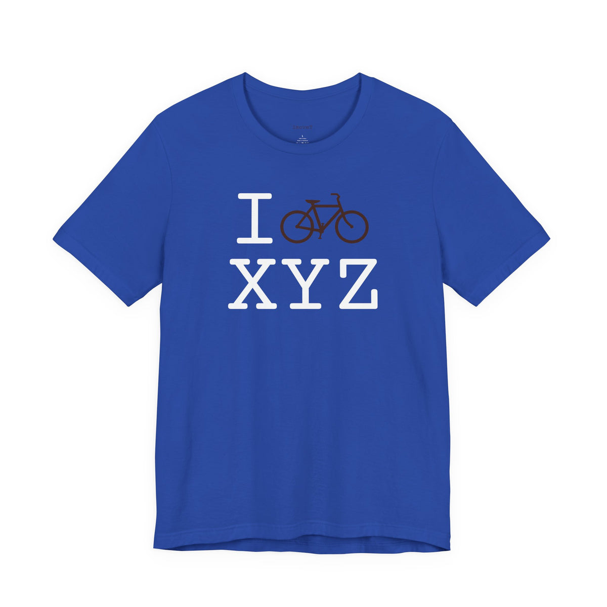 I Bike unisex T, brown bike