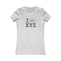 "I Bike ___" women's T, fuchsia bike