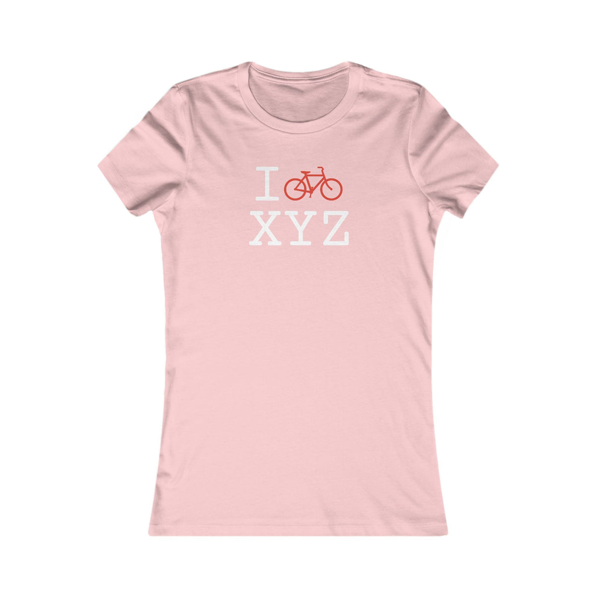 I Bike women's T, red bike