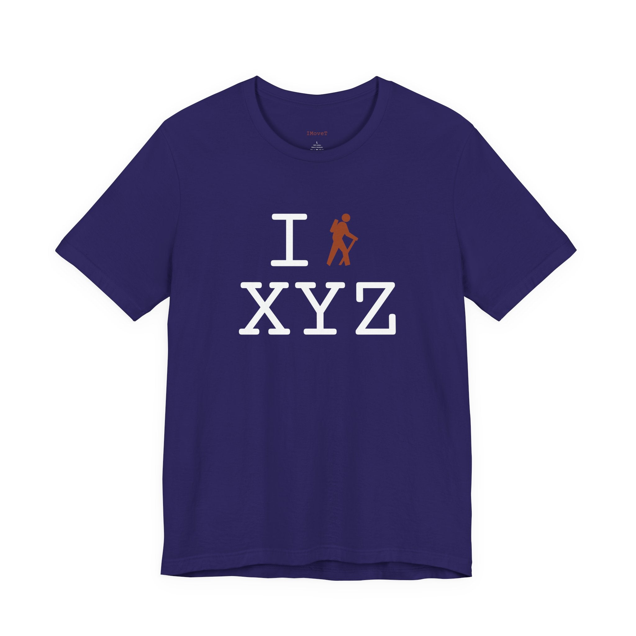 I Hike ___ unisex T, autumn hiker