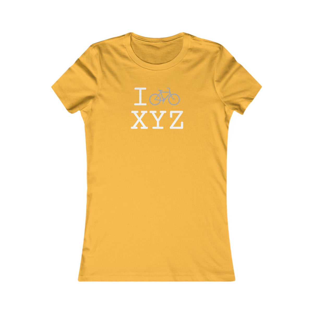 I Bike women's T, grey bike