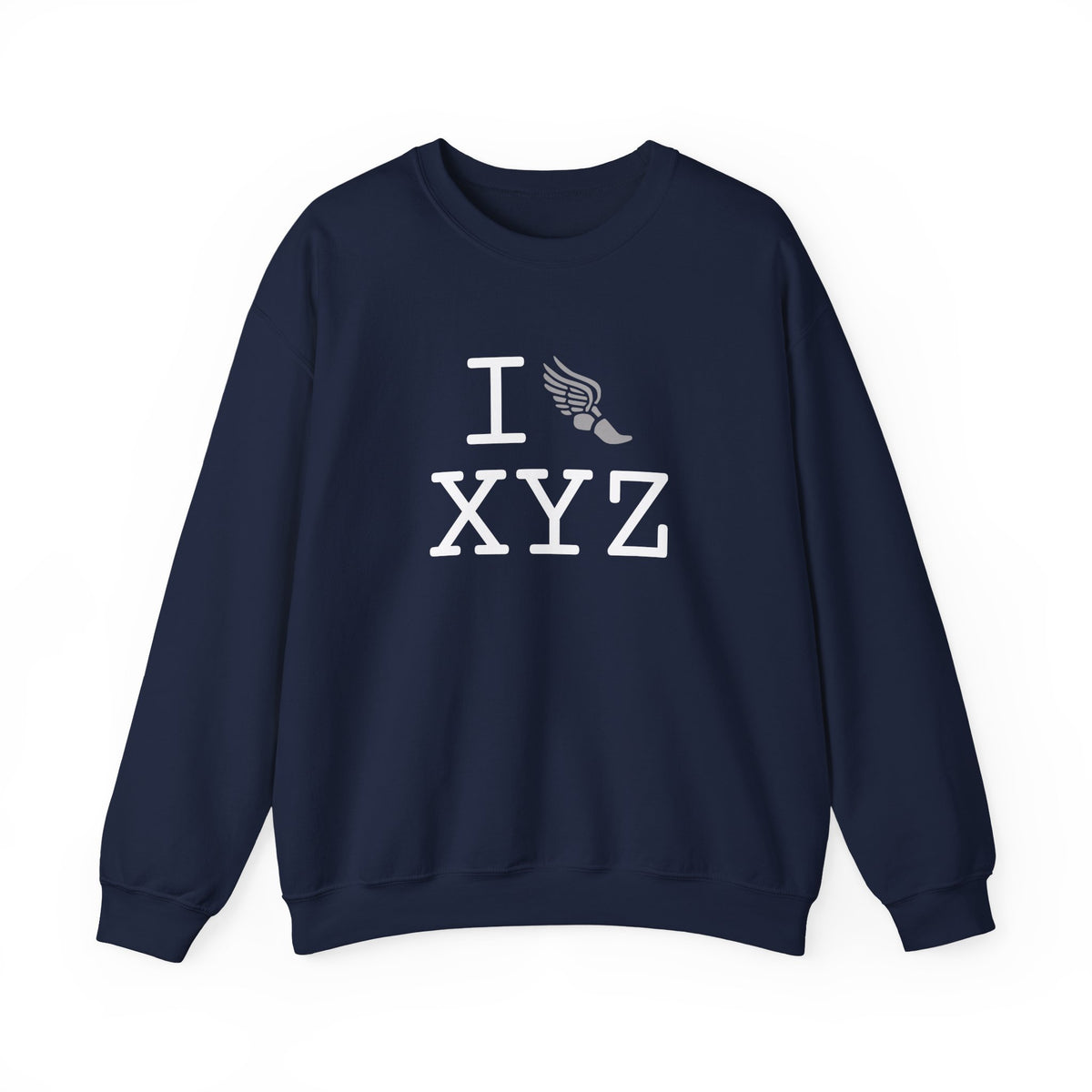 I Run sweatshirt, grey logo