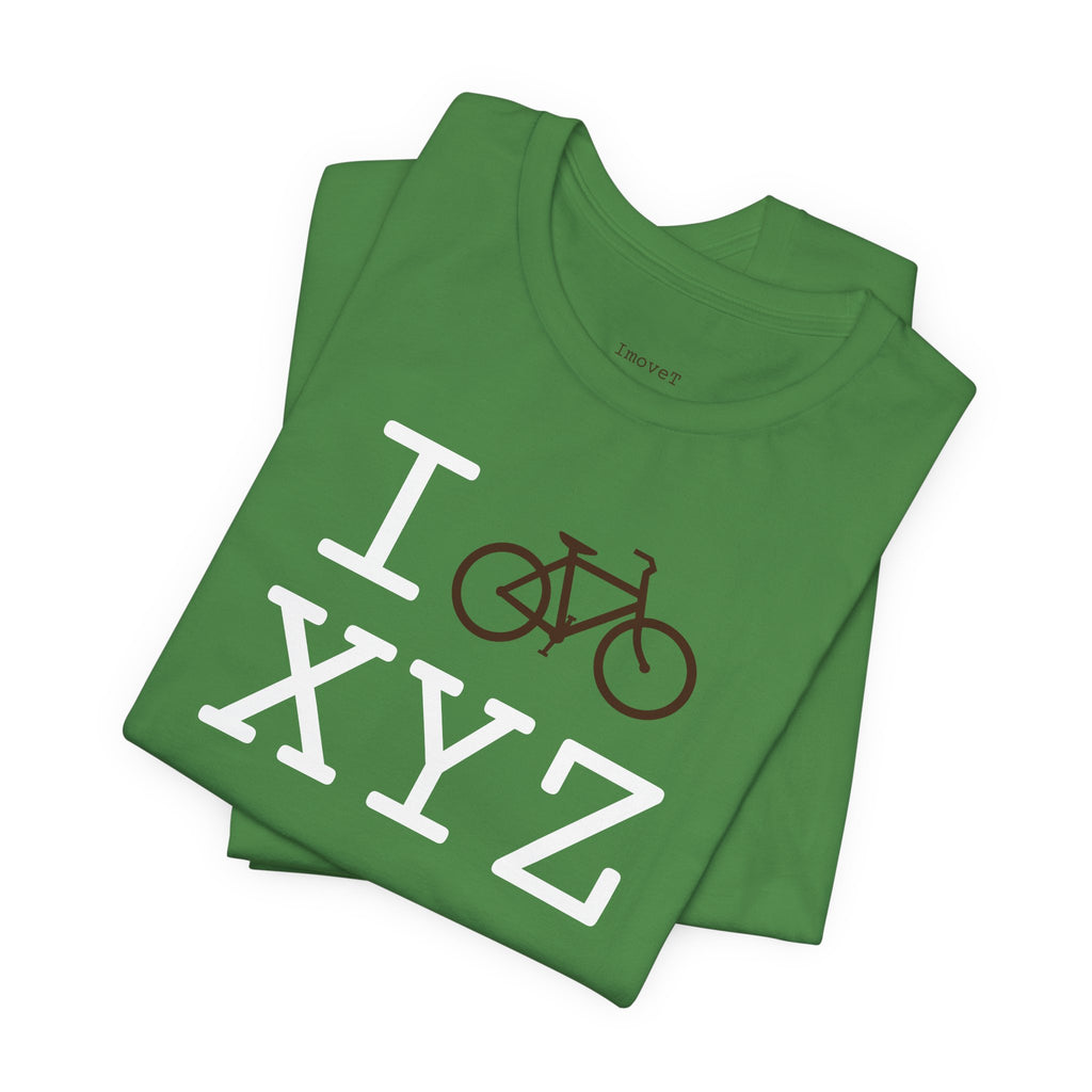 I Bike unisex T, brown bike