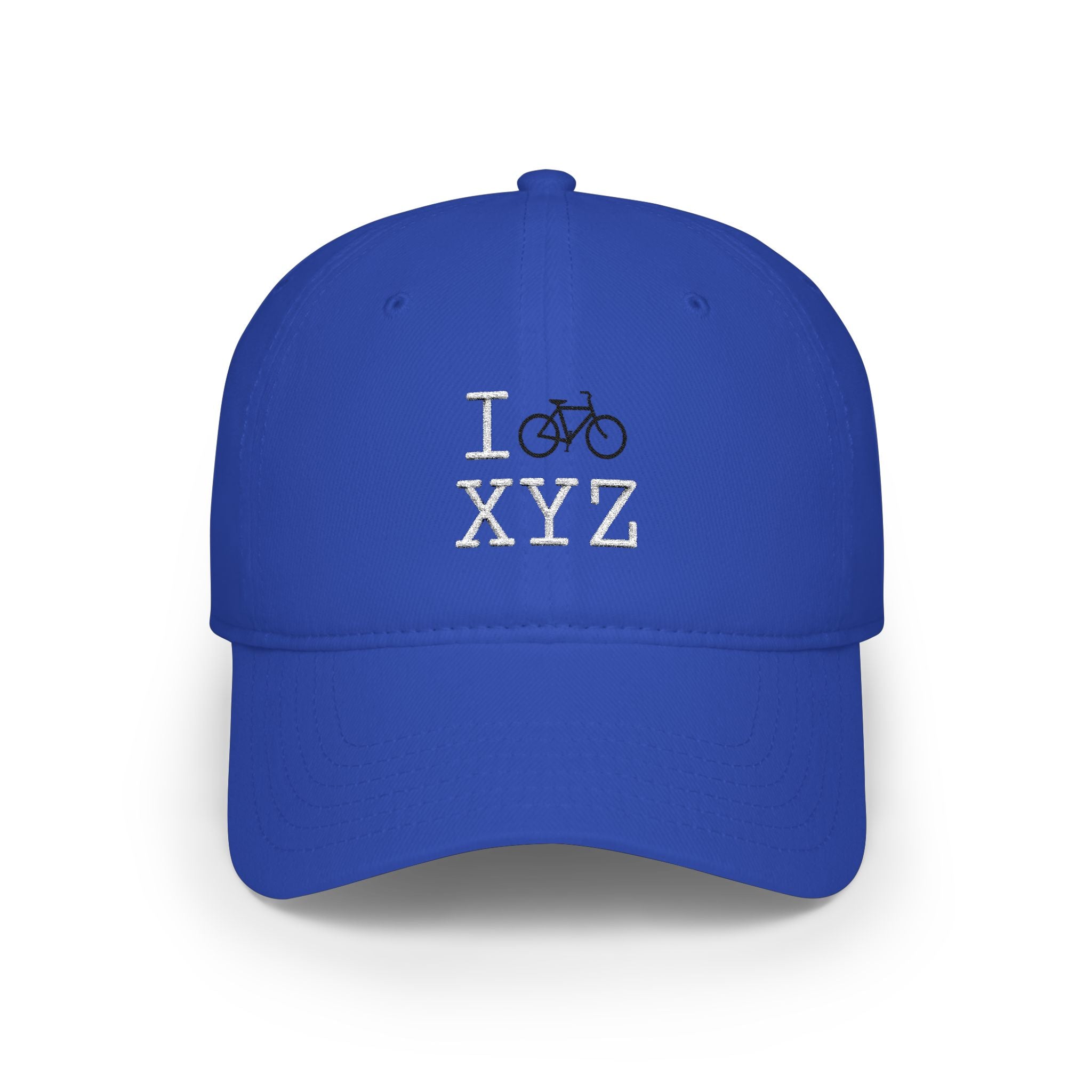 I Bike baseball cap, black bike