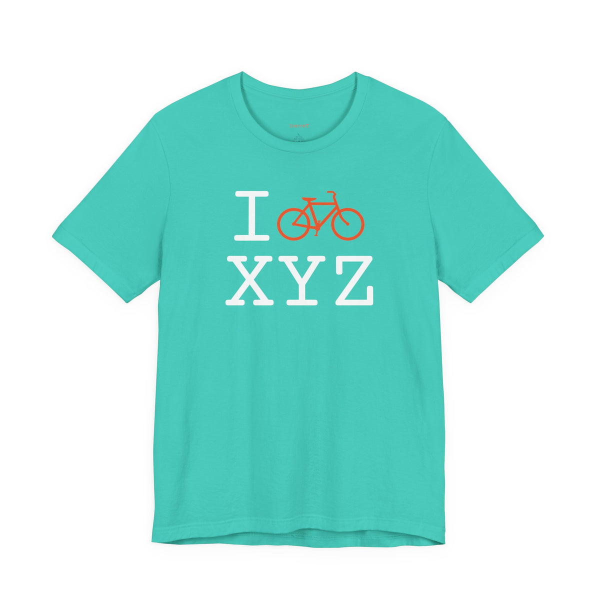 I Bike unisex T, orange bike