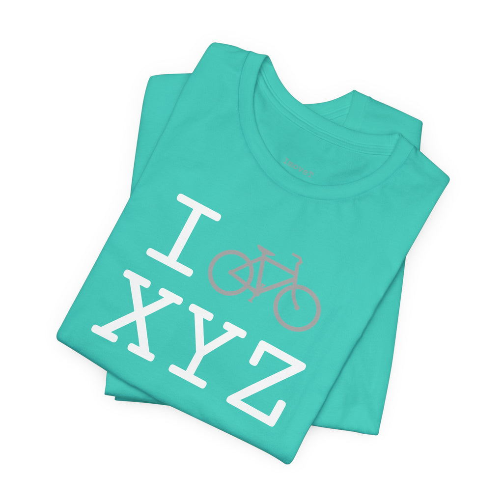 I Bike unisex T, grey bike