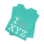 I Bike unisex T, grey bike