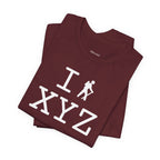 I Hike unisex T, white hiker