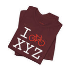 I Bike unisex T, red bike