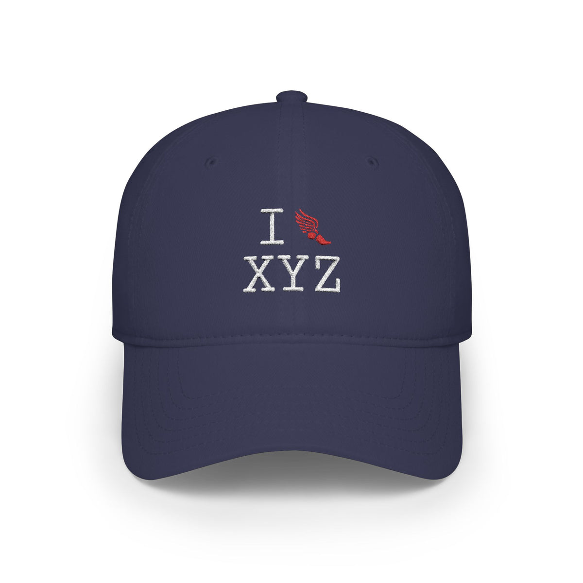 I Run baseball cap, red logo