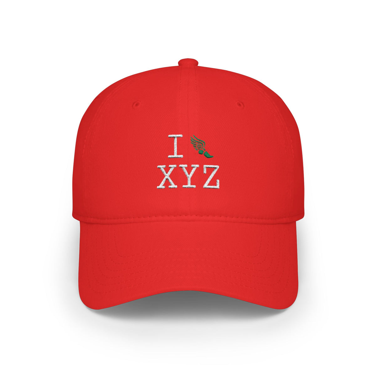 I Run baseball cap, green logo
