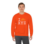 I Bike sweatshirt, yellow bike