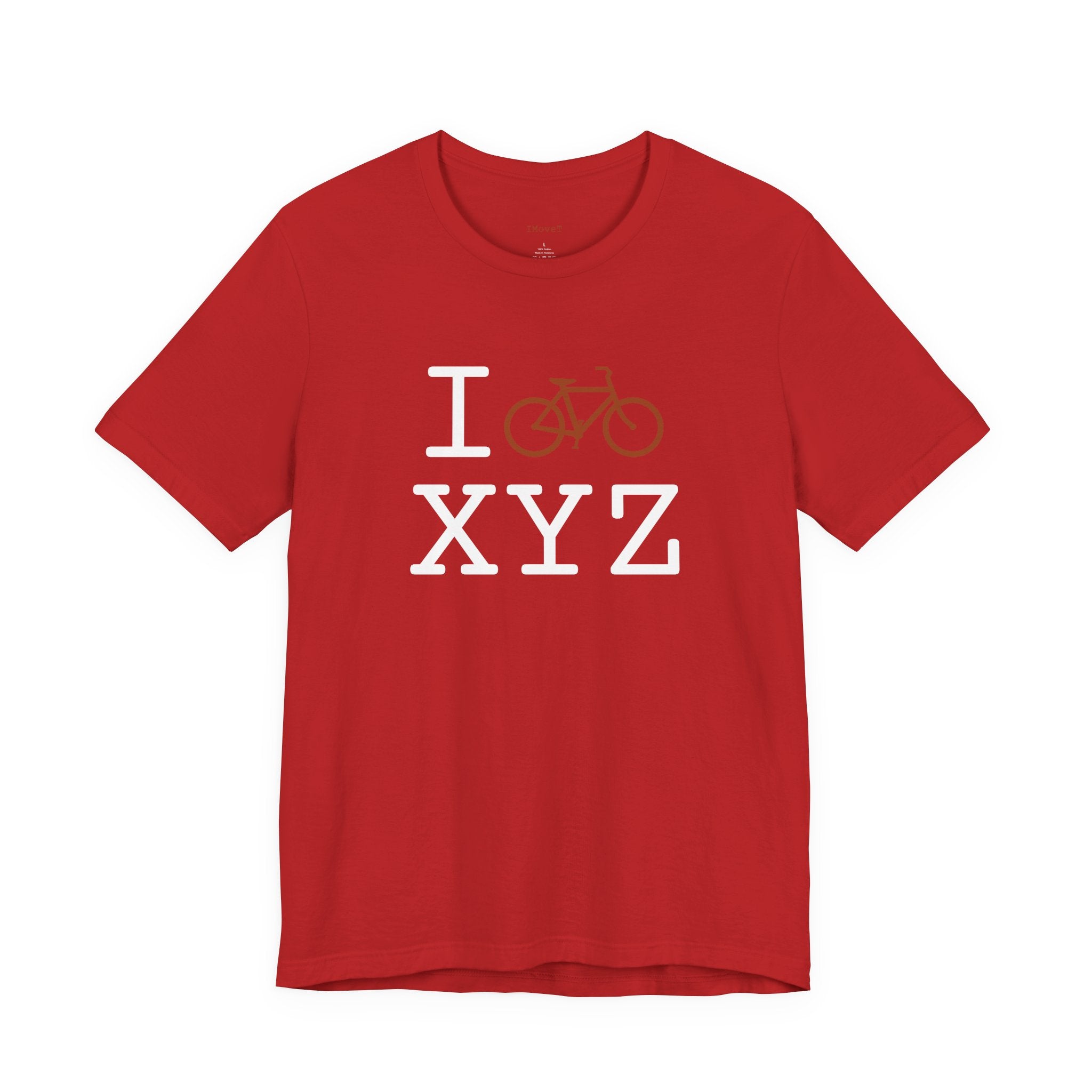 I Bike ___ unisex T, autumn bike