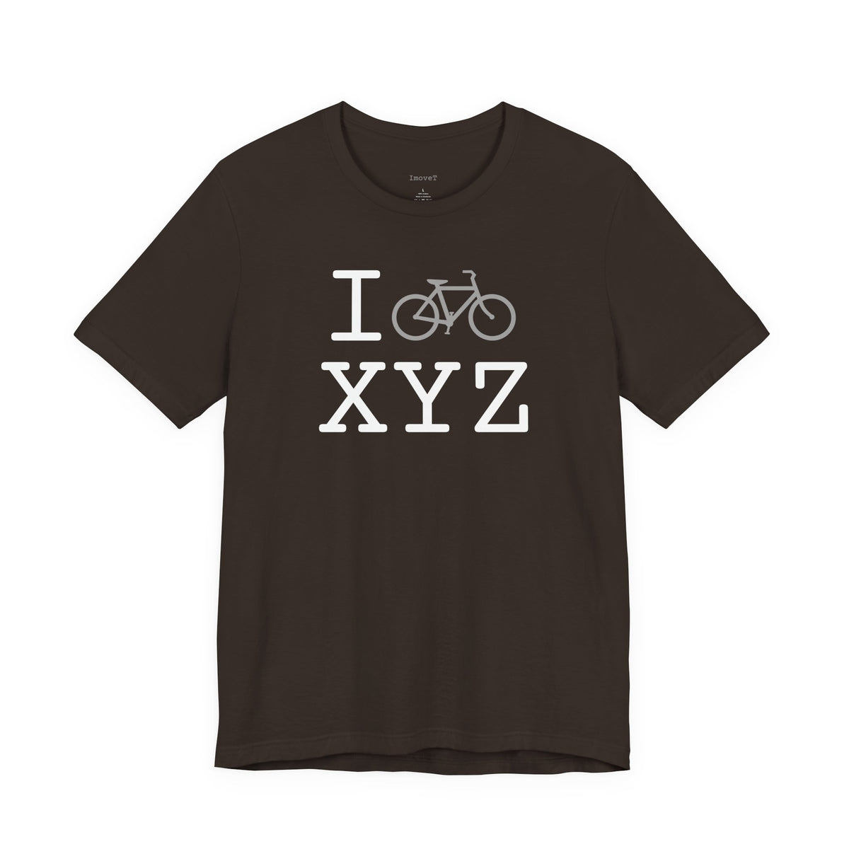 I Bike unisex T, grey bike