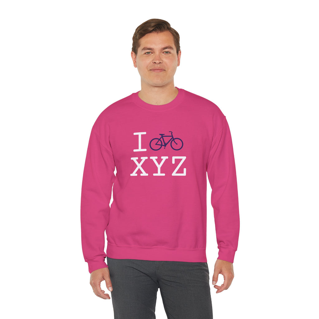 I Bike sweatshirt, navy bike