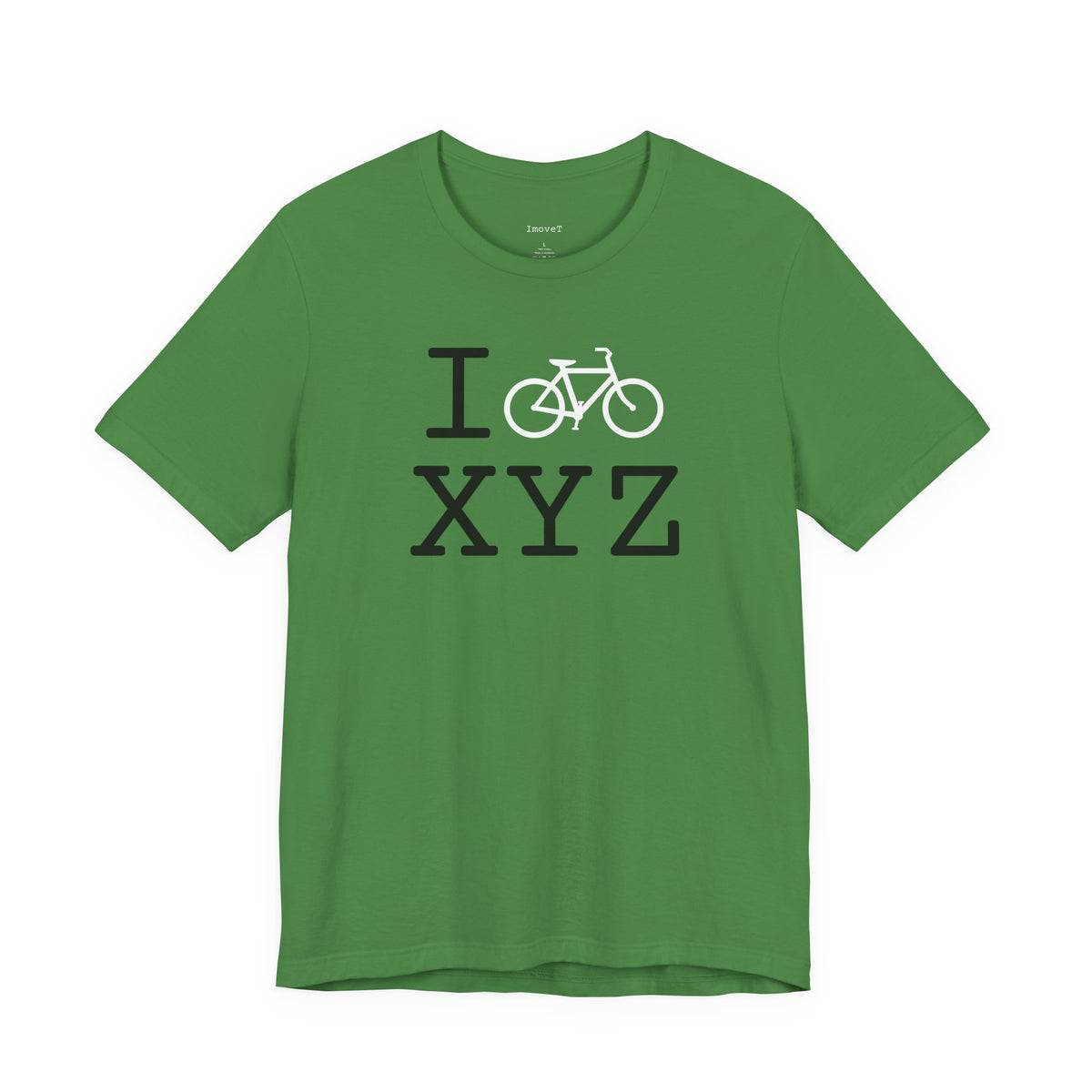I Bike unisex T, white bike