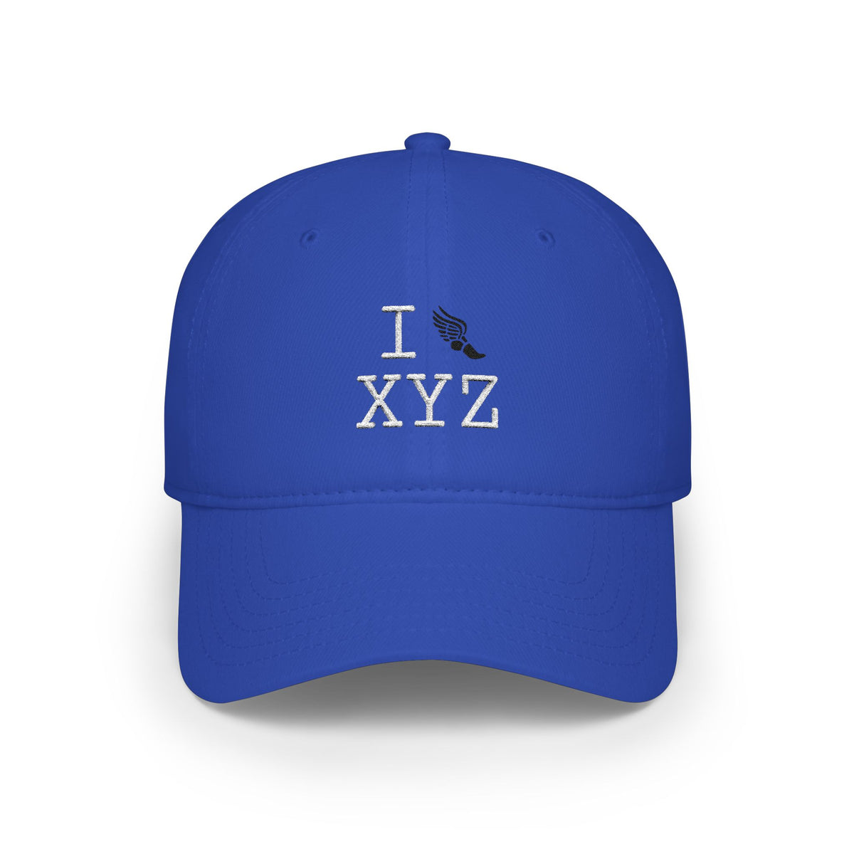 I Run baseball cap, black logo