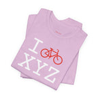 I Bike unisex T, red bike