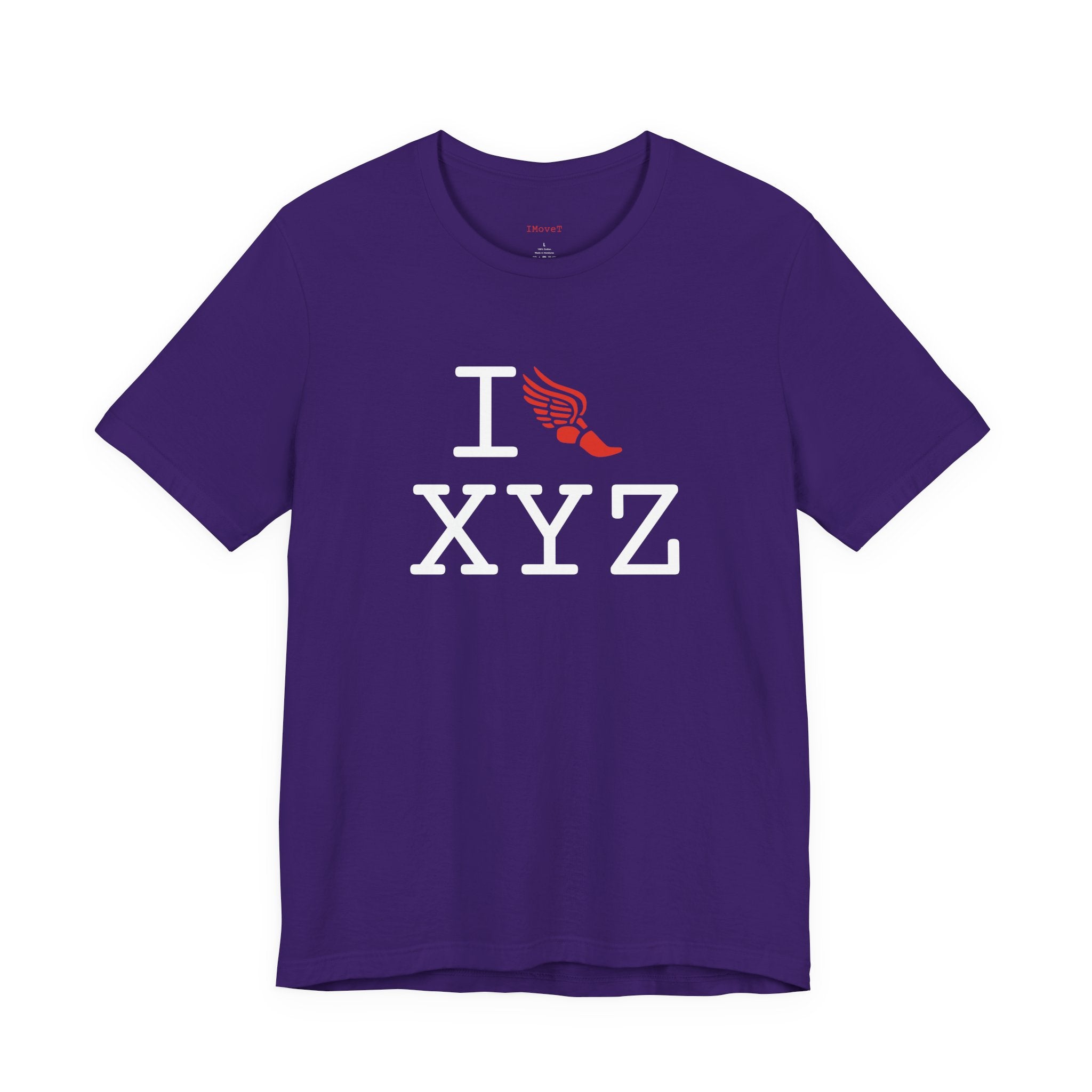 I Run ___ unisex T, red logo