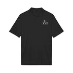 I Hike polo, red hiker