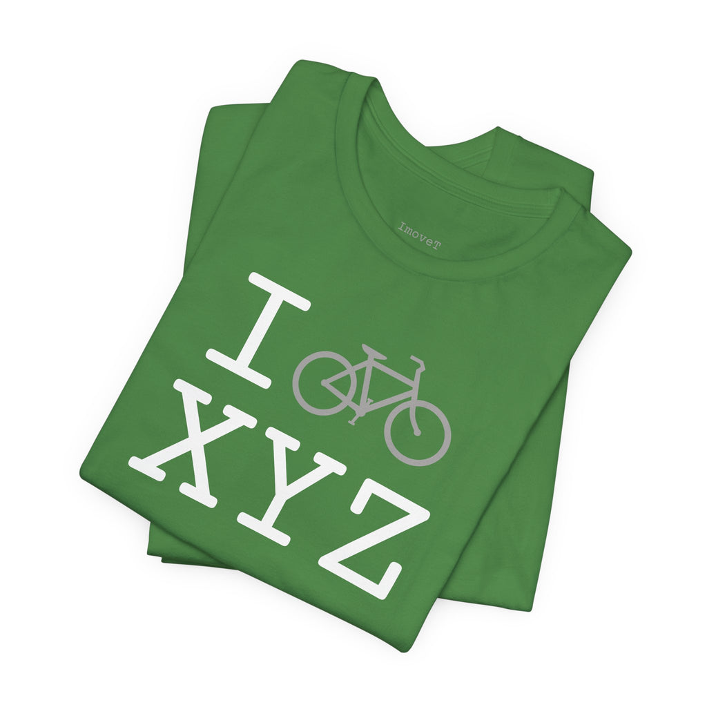 I Bike unisex T, grey bike