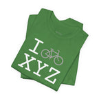 I Bike unisex T, grey bike
