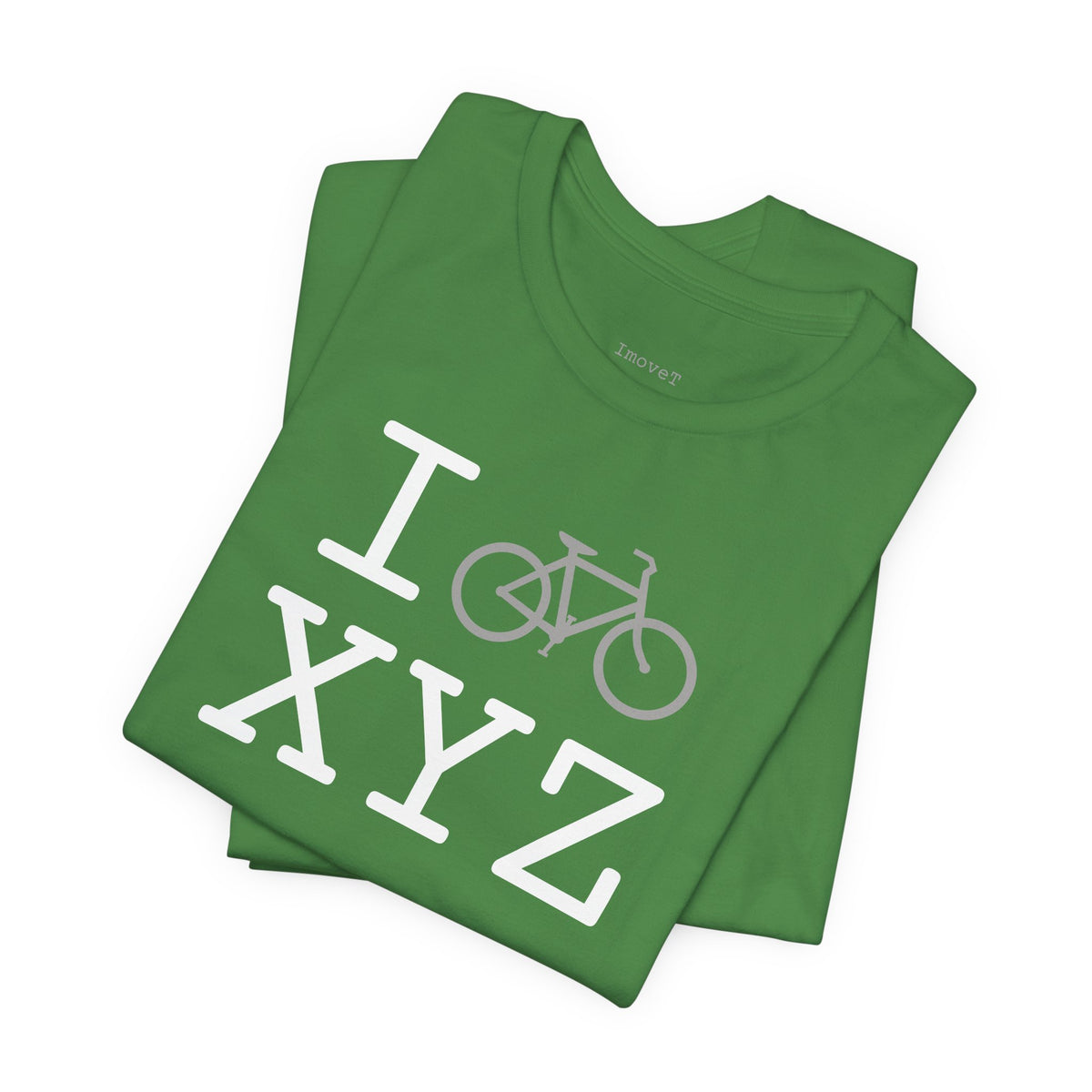 I Bike unisex T, grey bike