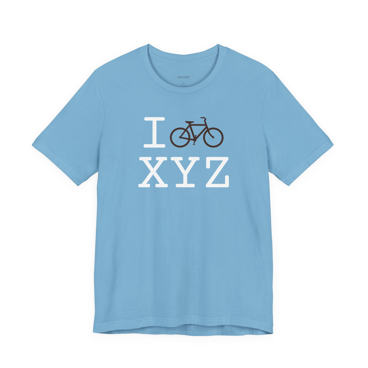 I Bike unisex T, brown bike