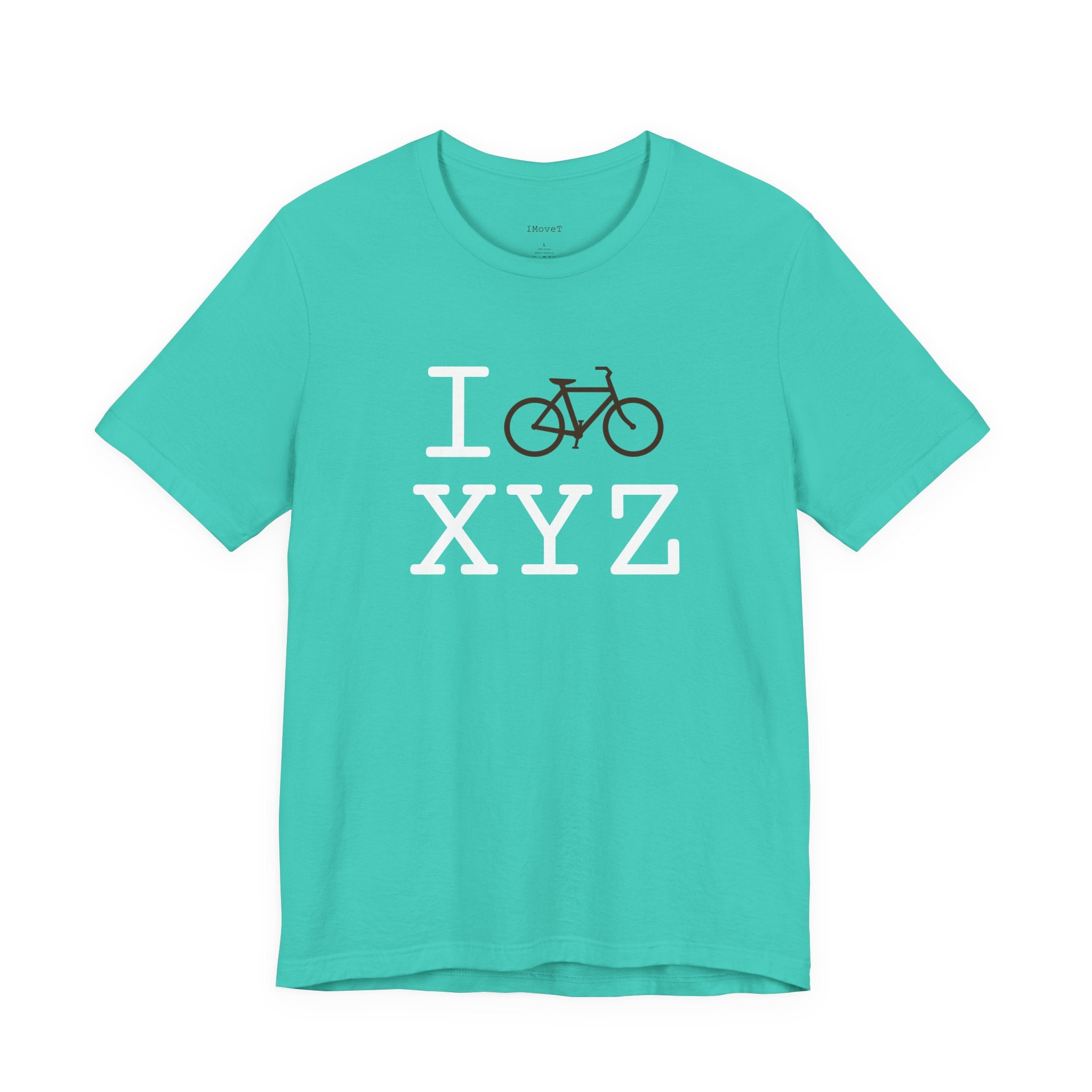 I Bike ___ unisex T, brown bike