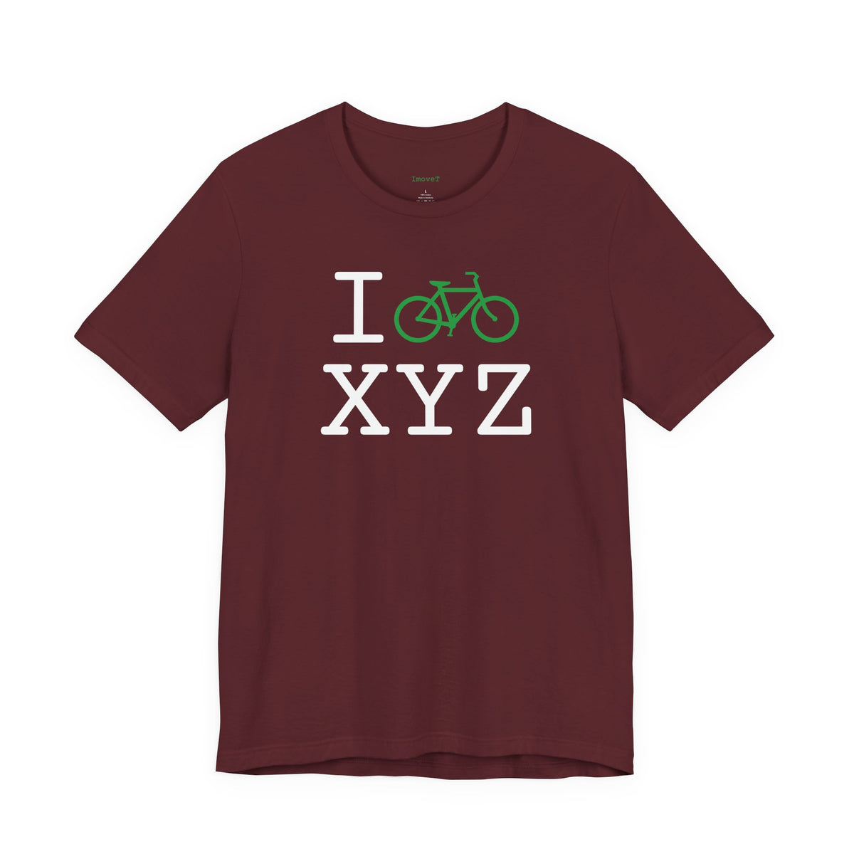 I Bike unisex T, green bike