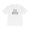 I Hike athletic T, purple hiker