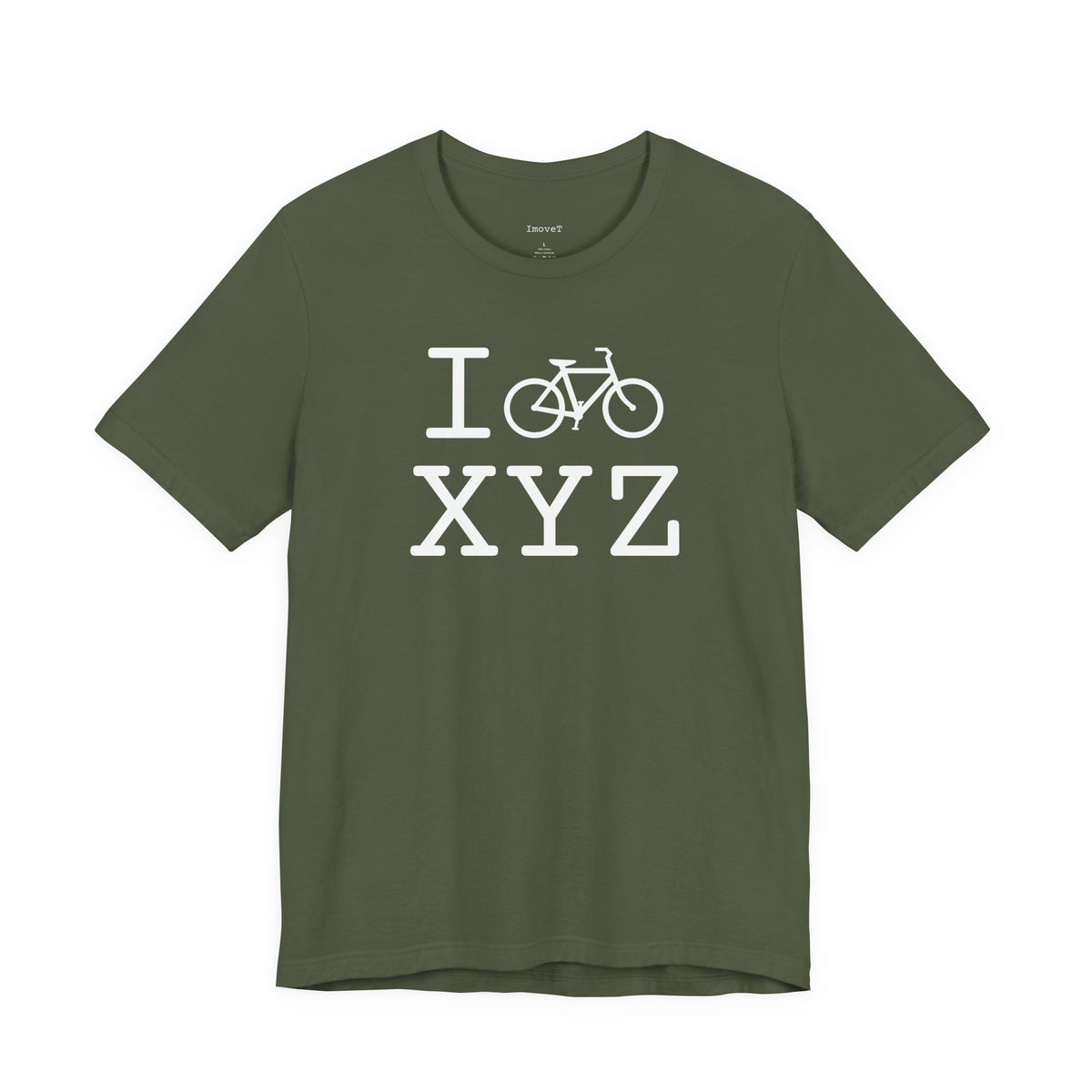 I Bike unisex T, white bike