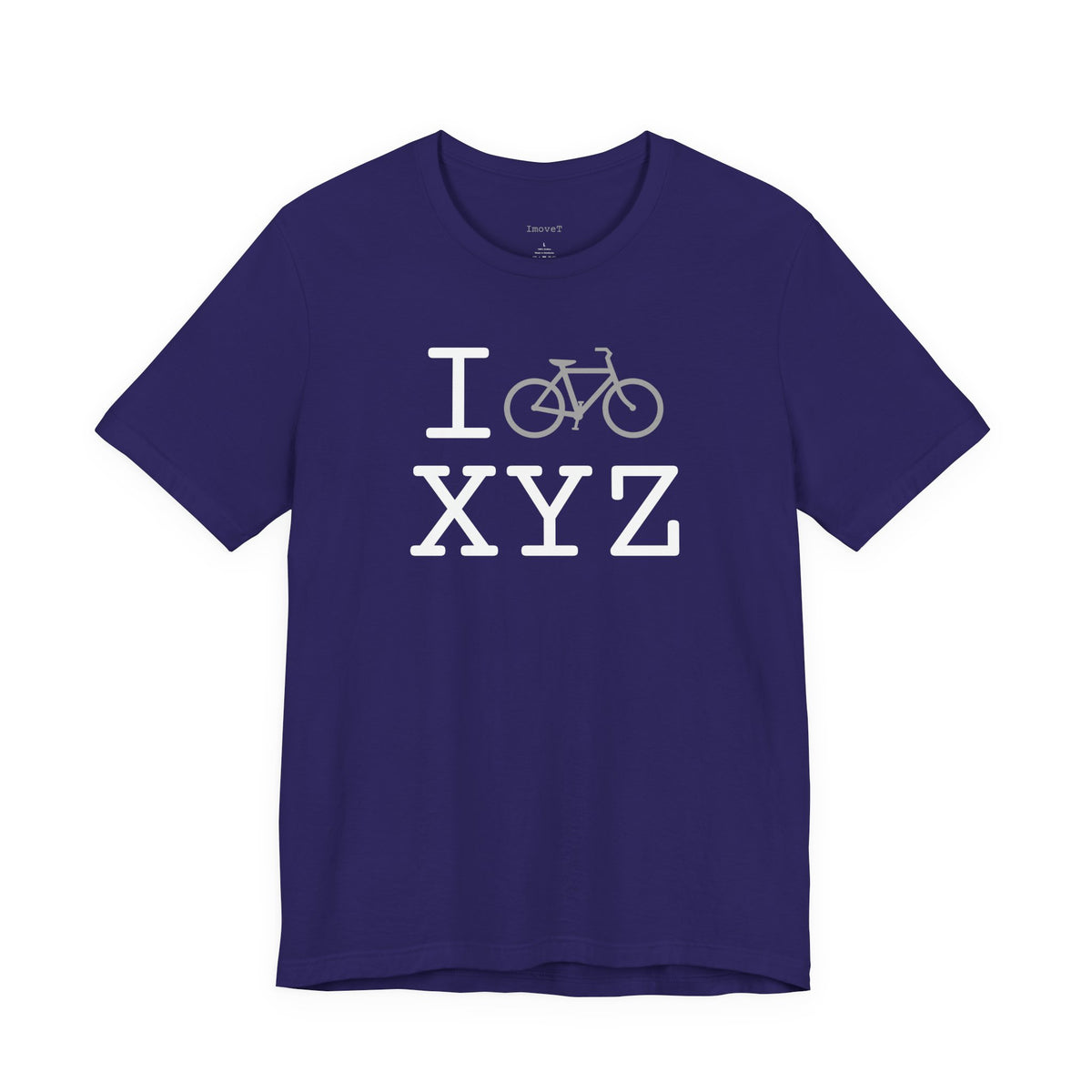 I Bike unisex T, grey bike